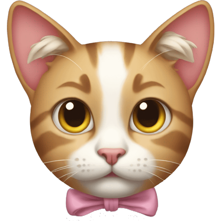 Cat with bow  emoji