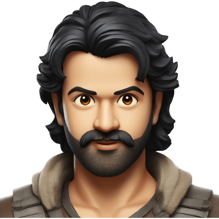 Prabhas in kalki logo  emoji