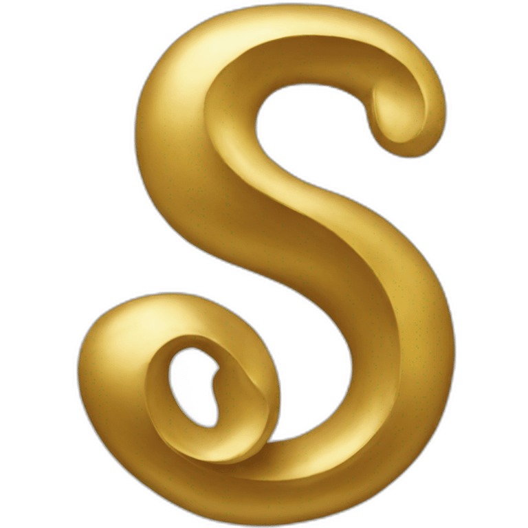 Gold ampersand emoji