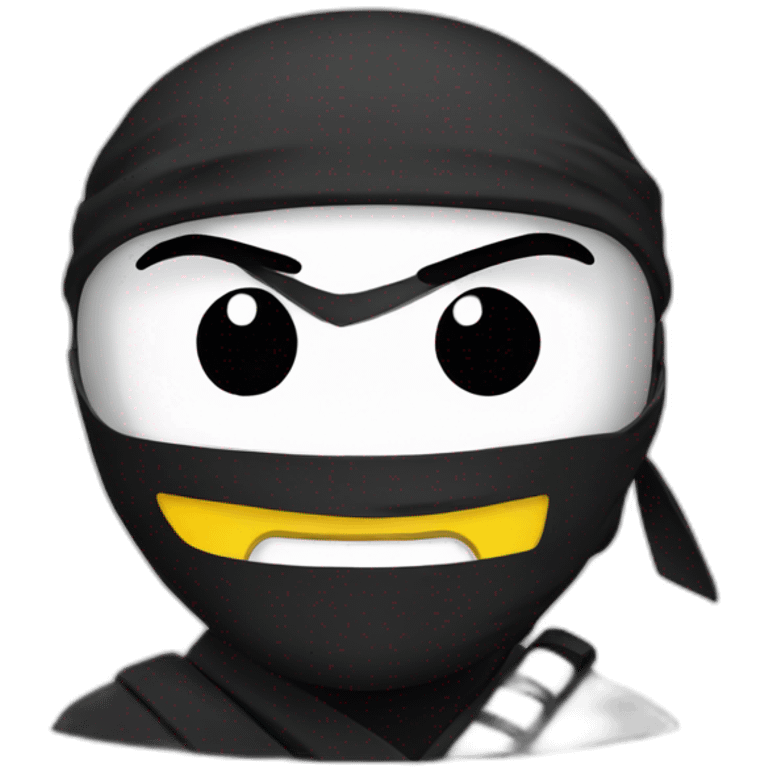 ninja con iphone emoji