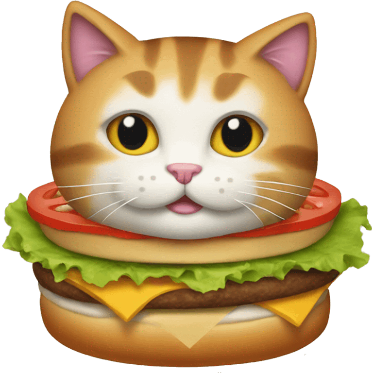 Kitty burger emoji