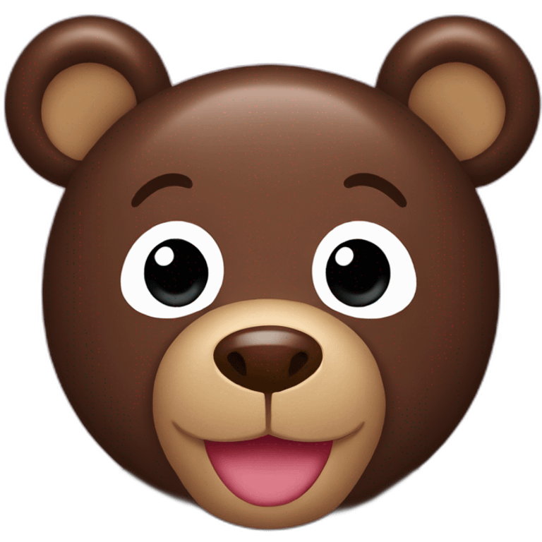 chocolate teddy bear emoji