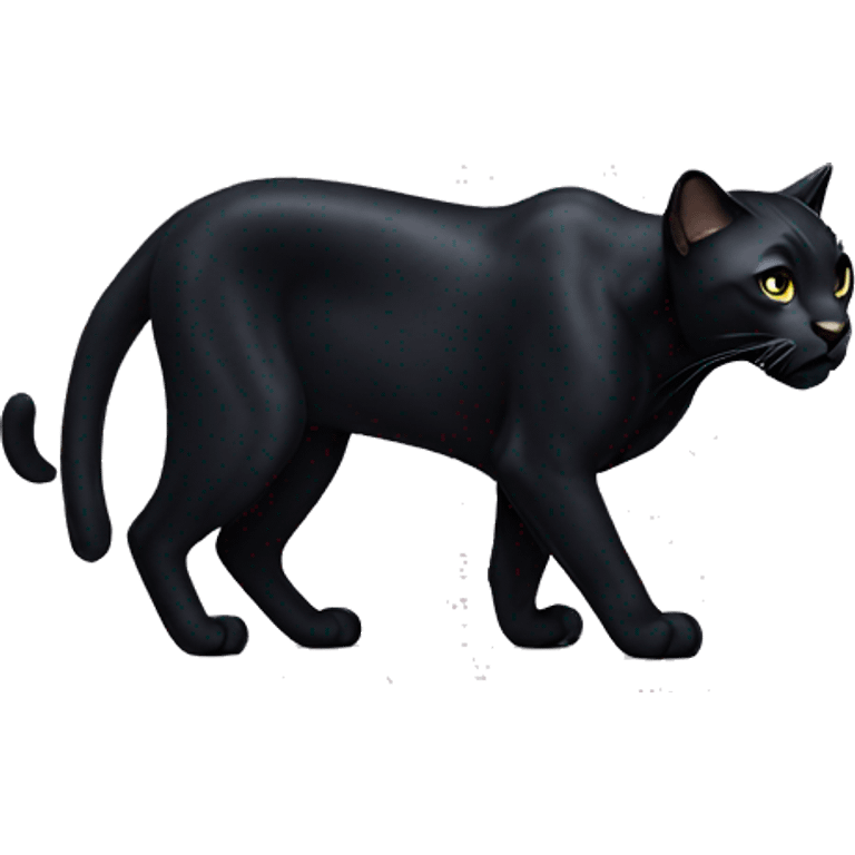 cat black panther emoji