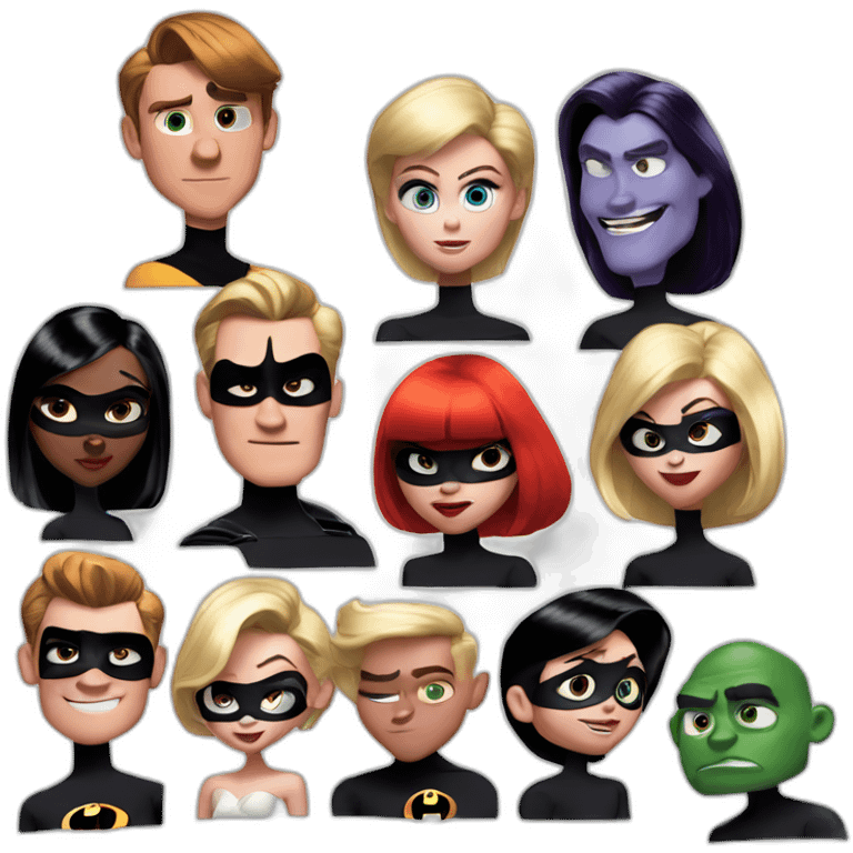 Disney-The-Incredibles-group-portrayed-as-villains emoji