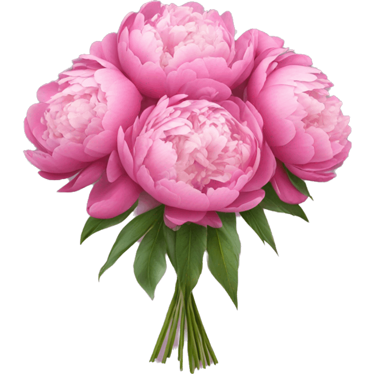 Bouquet of peonies  emoji