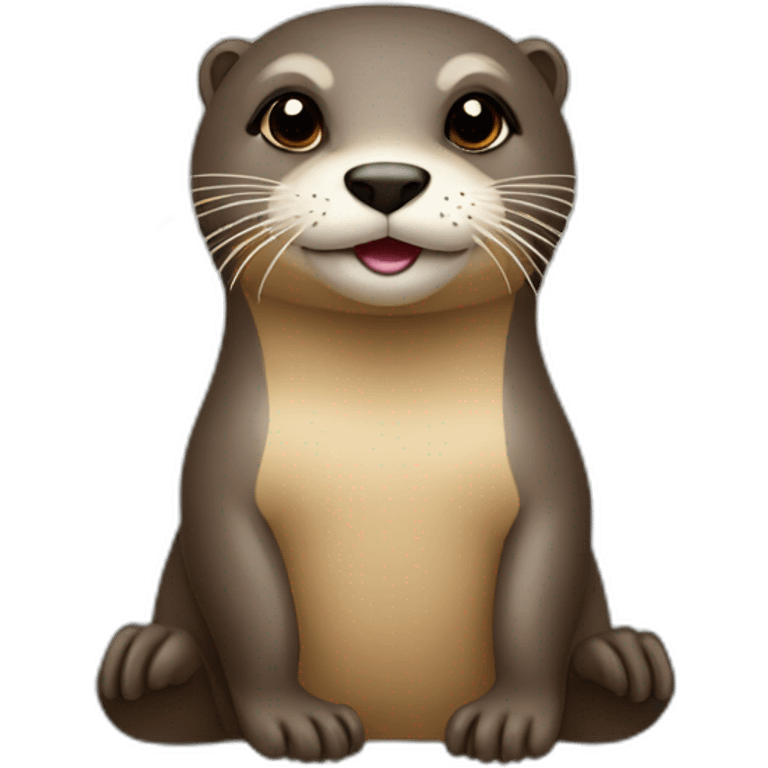 Loutre sur femme emoji