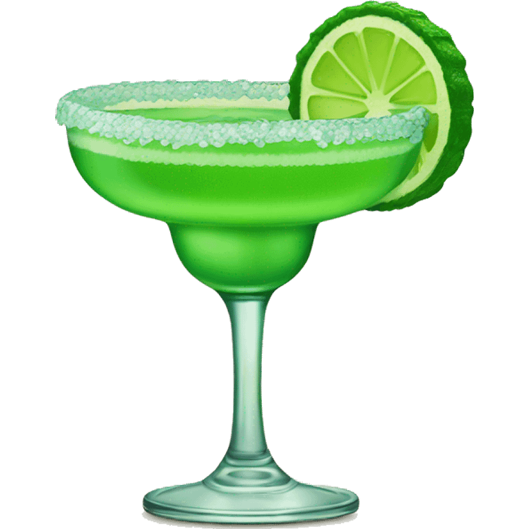 Green margarita in a margarita glass emoji