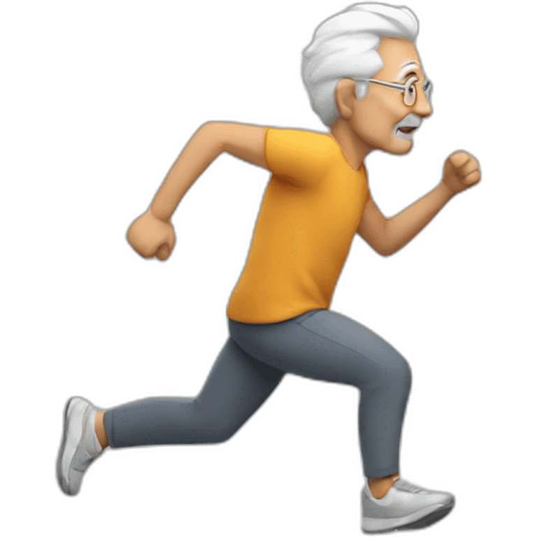 Old Man Running emoji