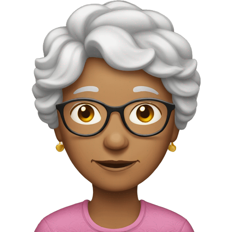 Granny with family emoji