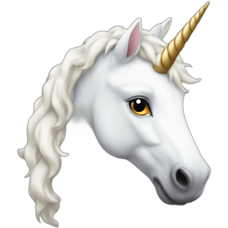 white unicorn emoji