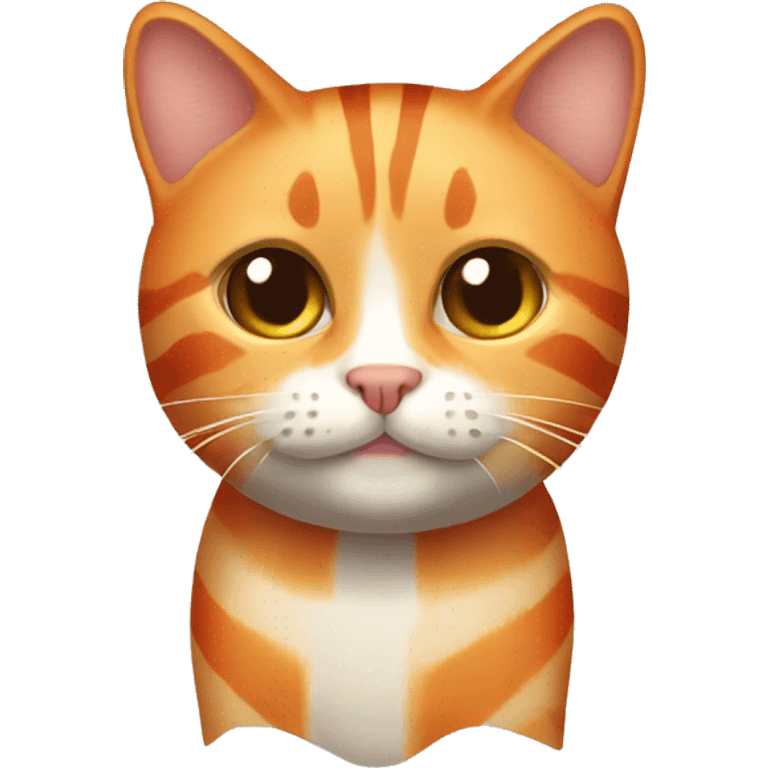 Orange striped cat emoji