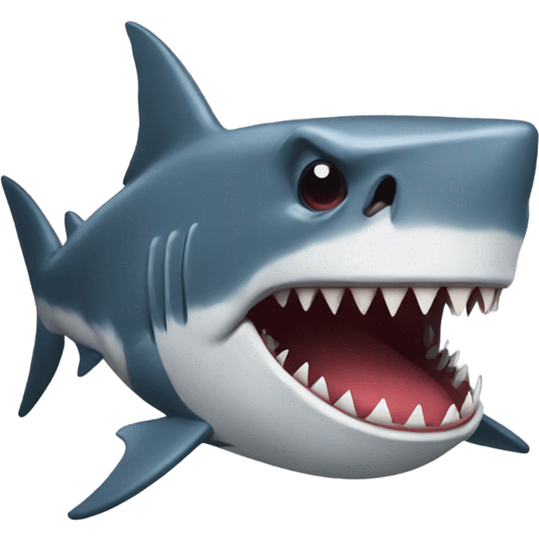 Mad shark emoji