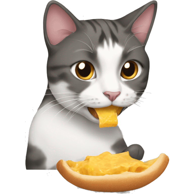 cat eating emoji