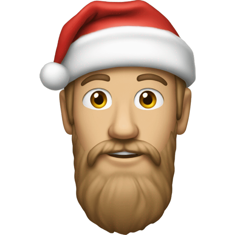 Create Drew starkey with a Santa hat emoji