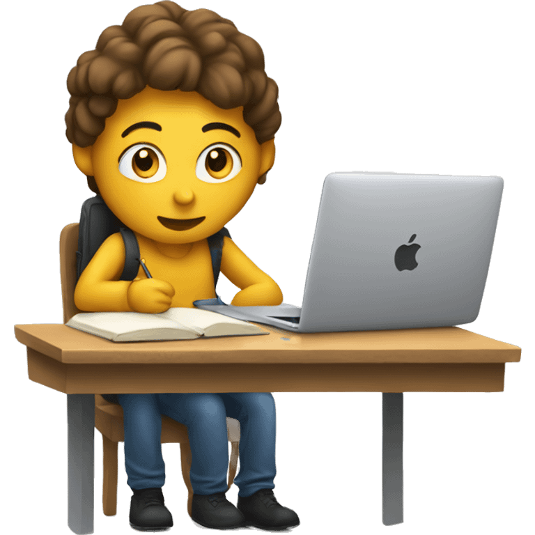 MacBook student studying  emoji