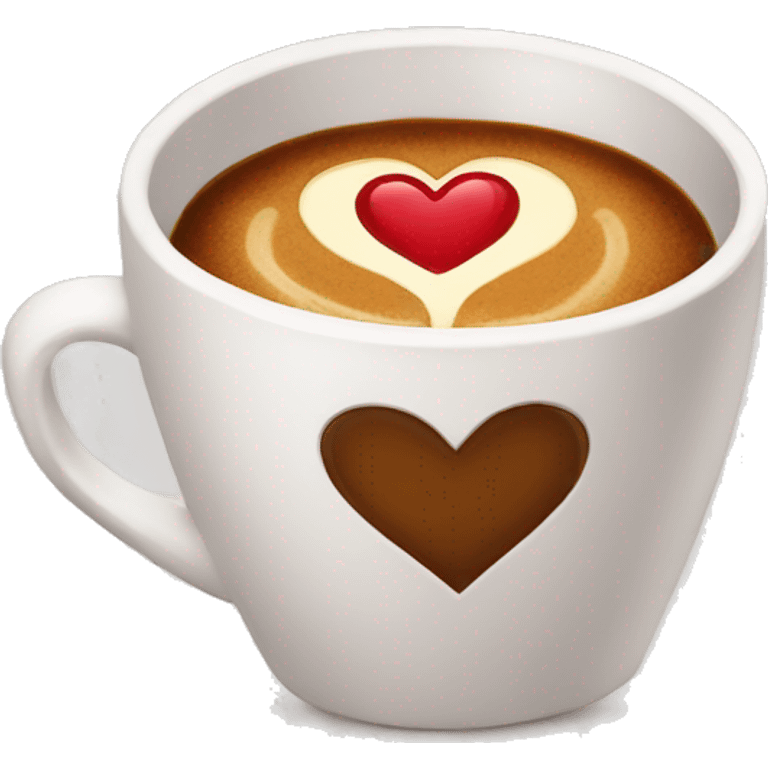 Heart coffee  emoji