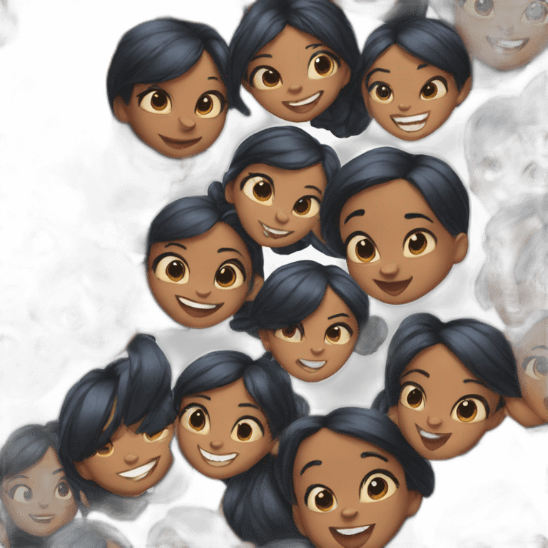 Lilo and Stitch black girl emoji