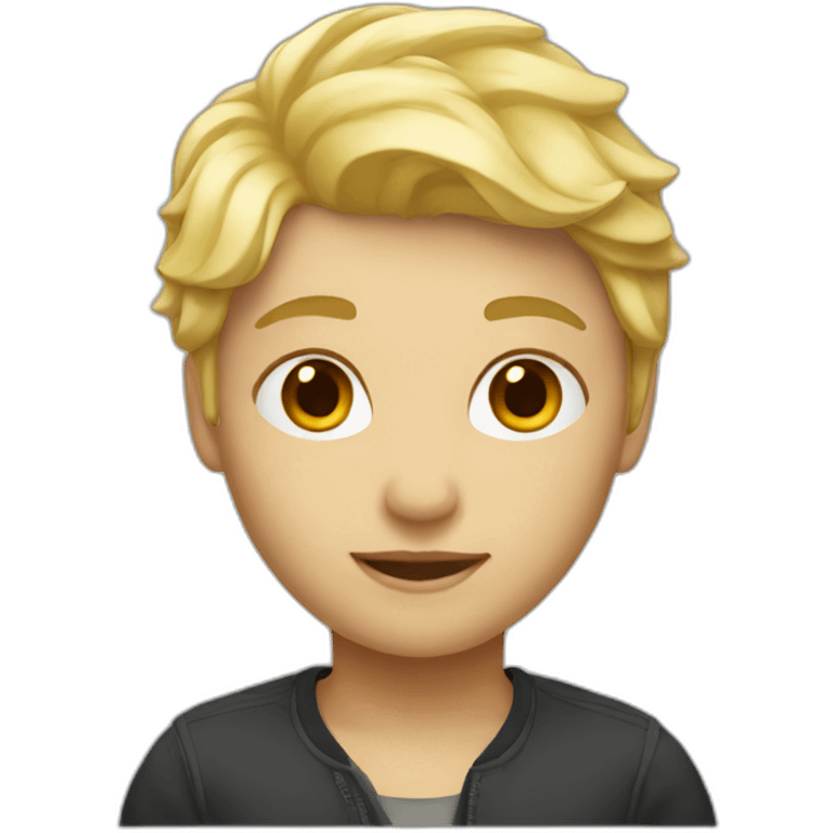 short blond hair developer emoji