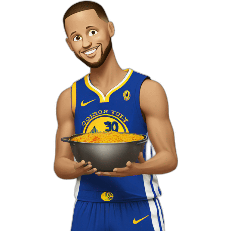 steph curry cooking curry emoji