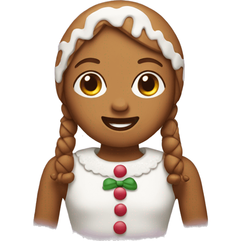 A gingerbread girl  emoji