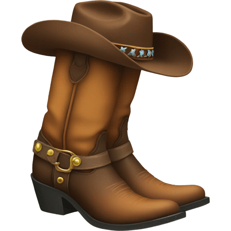 Cowgirl boots emoji