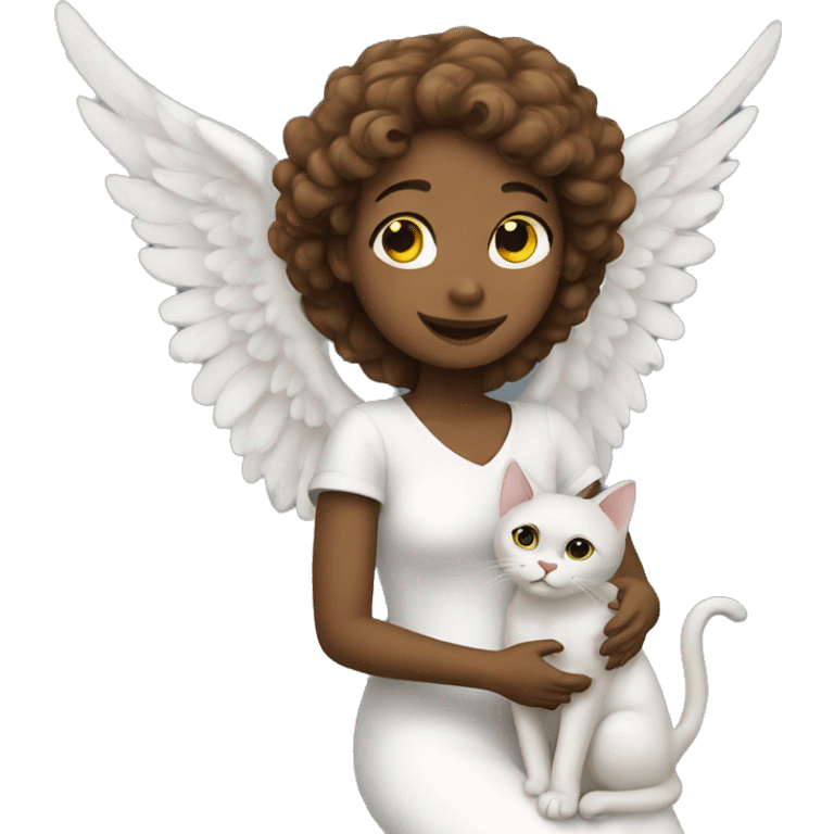 Angel with cat emoji