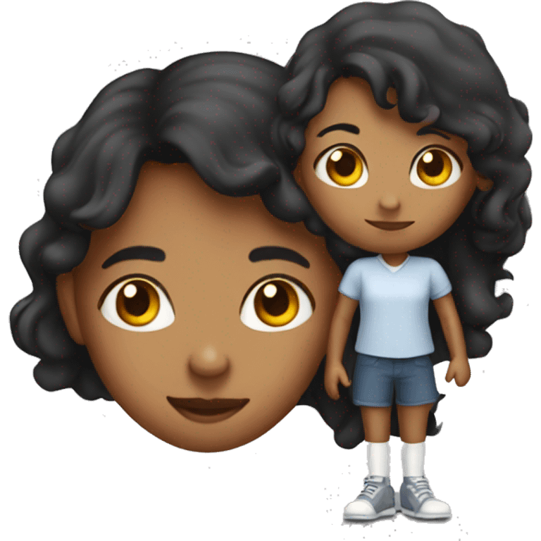 girl with stanley emoji