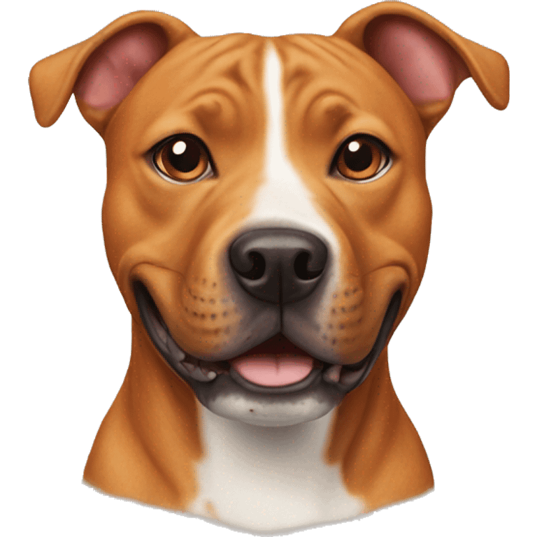 ginger staffy dog emoji