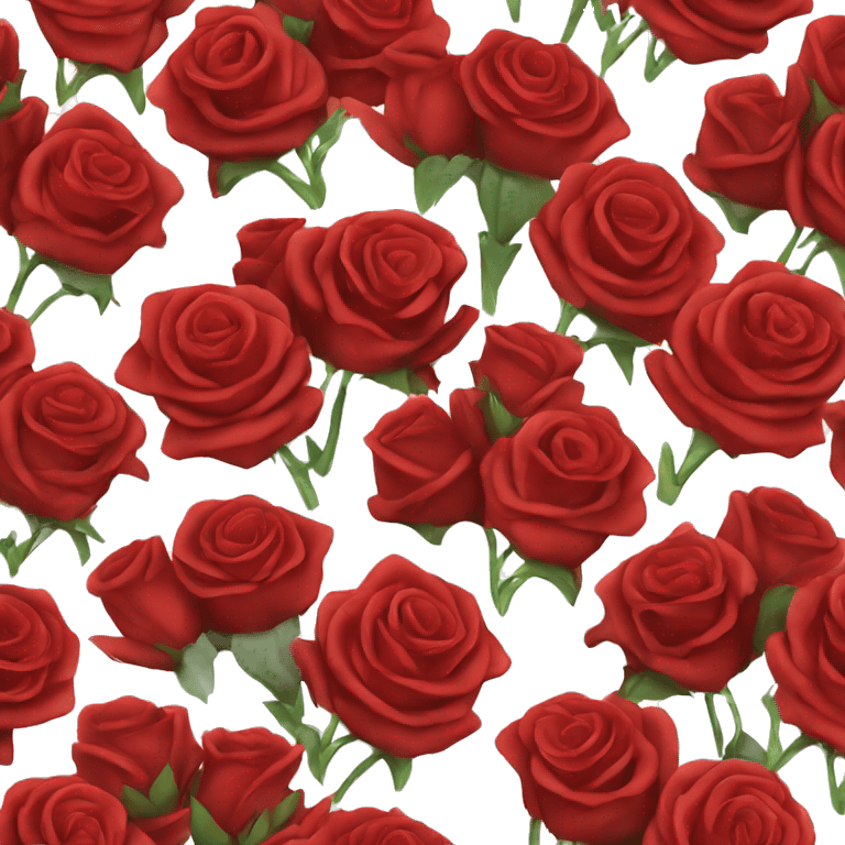 Bouquet of red roses  emoji