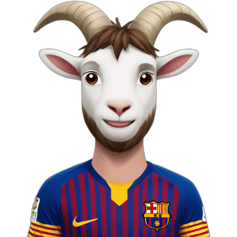 messi sur un goat emoji