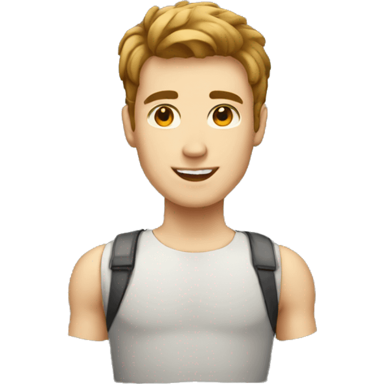 student man white skin emoji