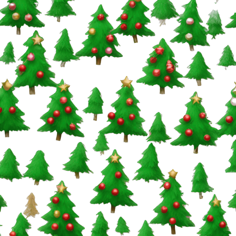 Barbie Christmas tree emoji