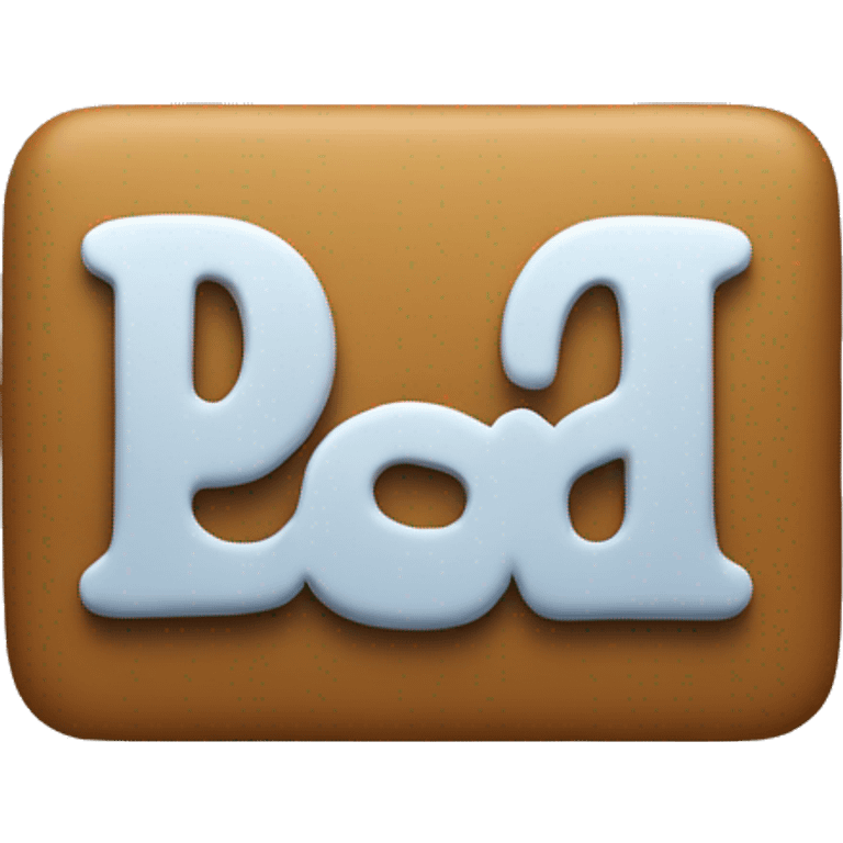 i want the letters: "PDAD" on a solid background emoji