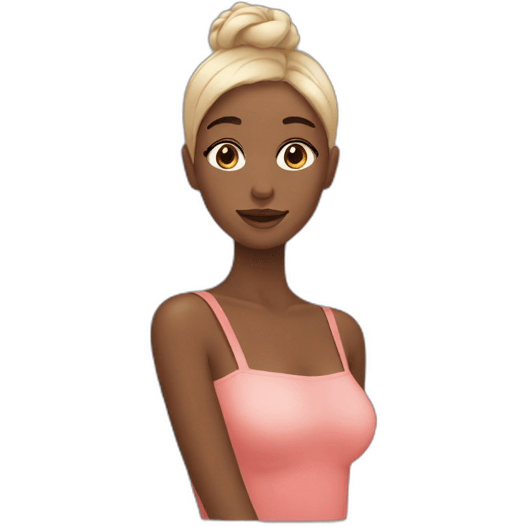 a girl who is doing her skincare emoji