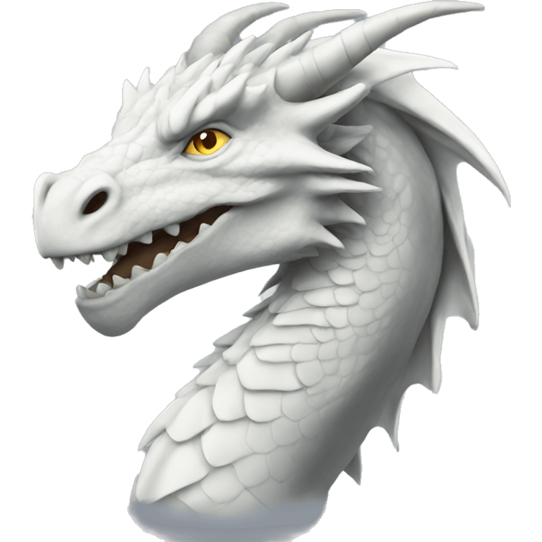 Strong white dragon emoji