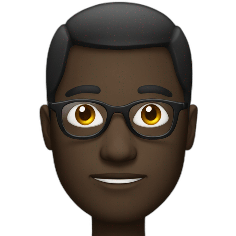 lentes negros emoji