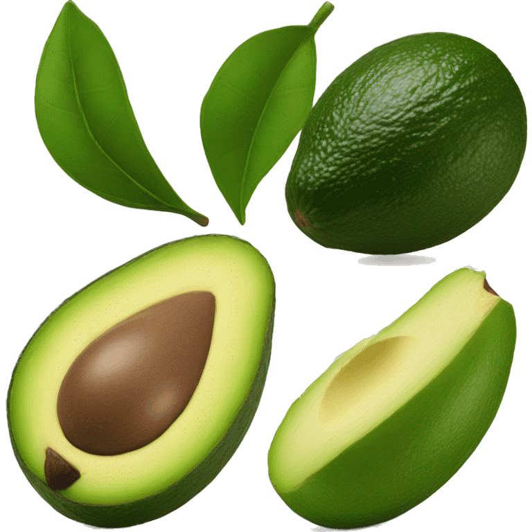 Aguacate tomando café  emoji