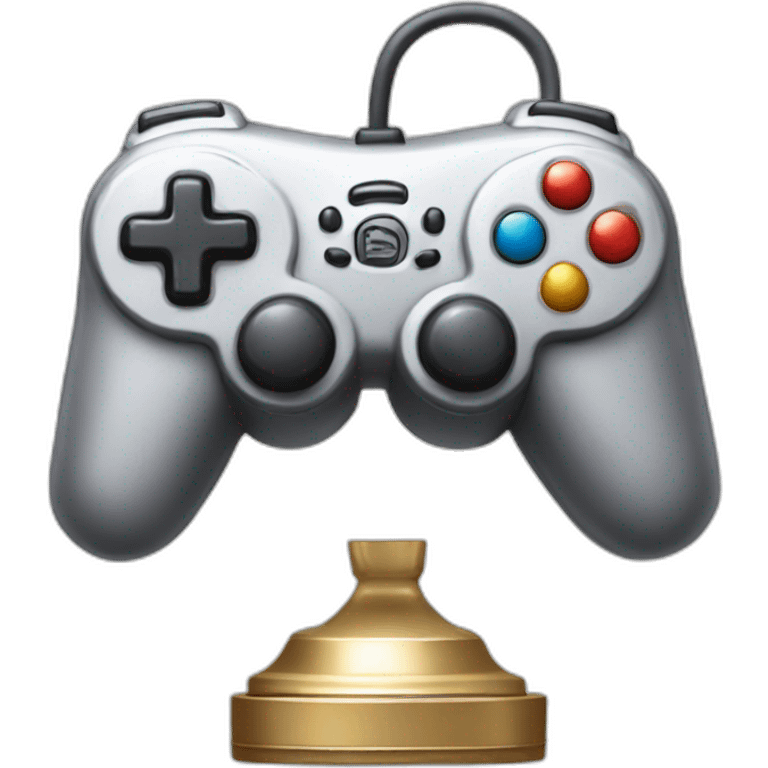 game controller trophy emoji