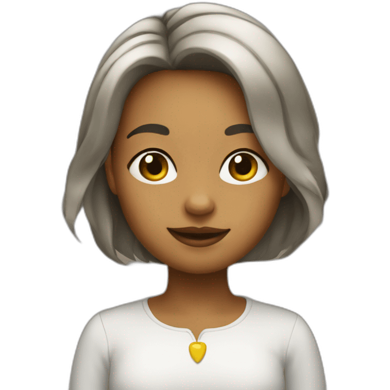 menina loira emoji