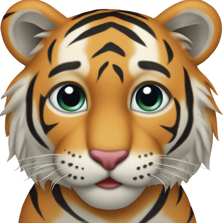 Tiger love heart emoji