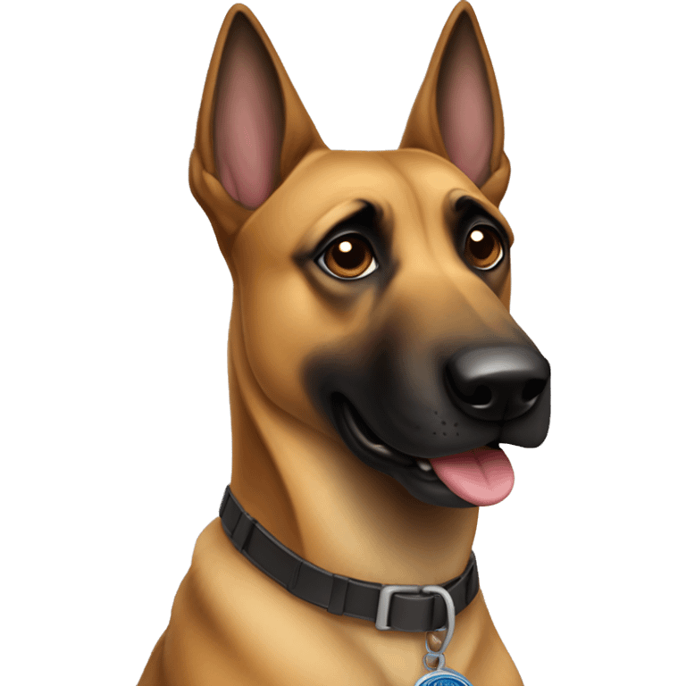 Un chien malinois emoji