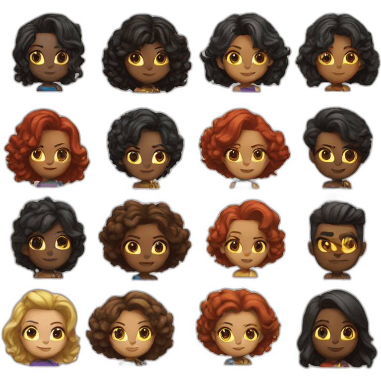 heroínas do game emoji