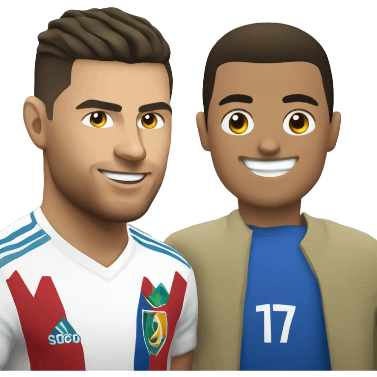 Ronaldo with mesii emoji