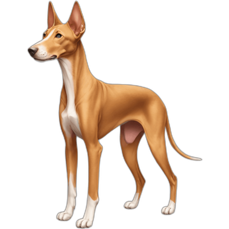 Pharaoh hound dog full body emoji