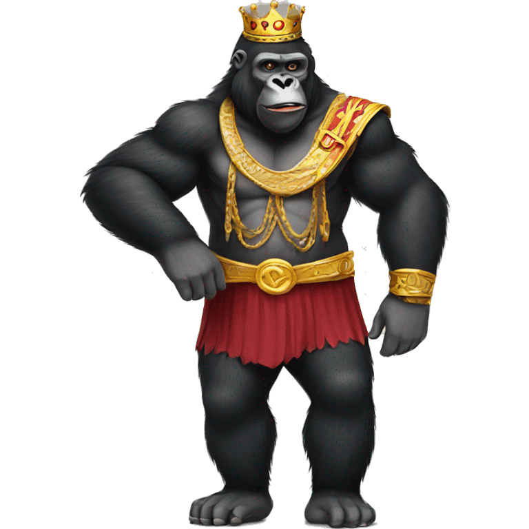 King gorilla with ribs  emoji