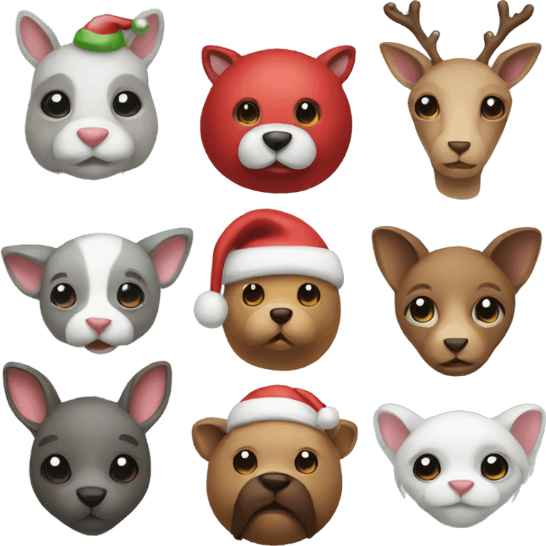 Christmas animals emoji