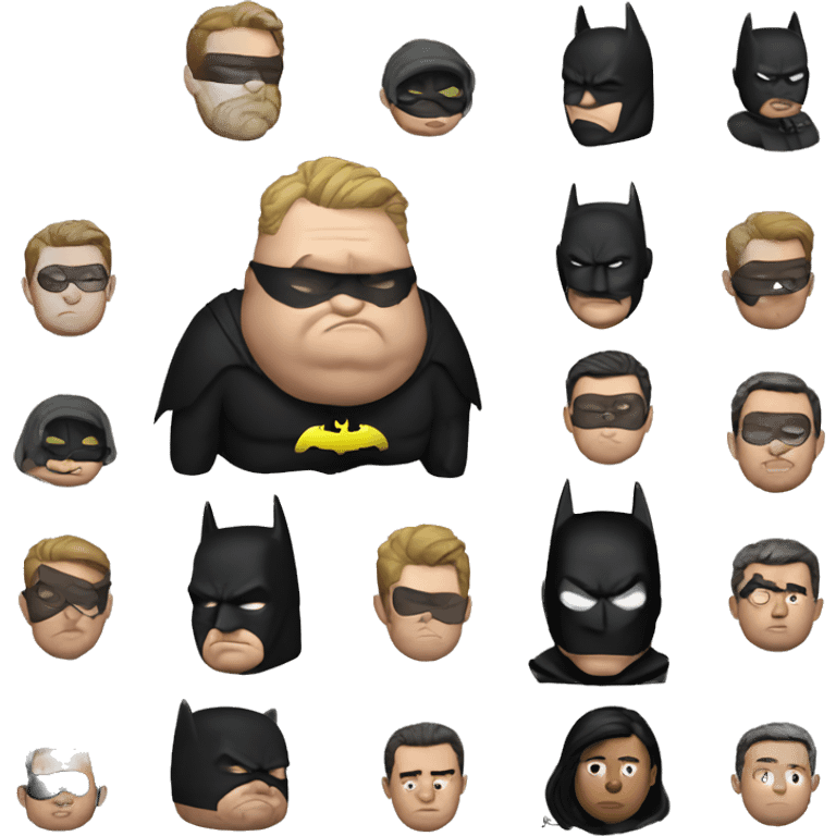 fat fat fat batman emoji