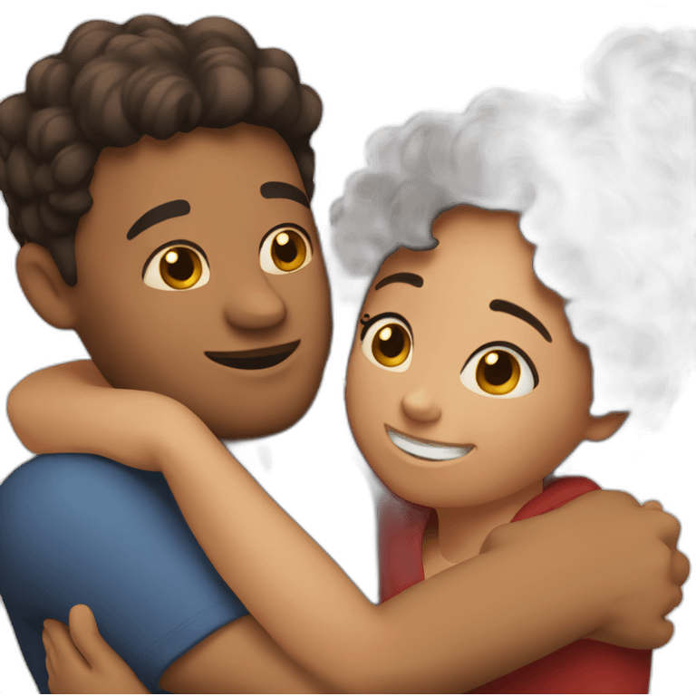 Hug relationship emoji