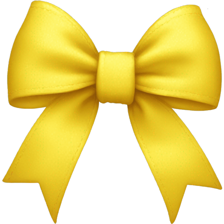 Yellow coquette bow emoji