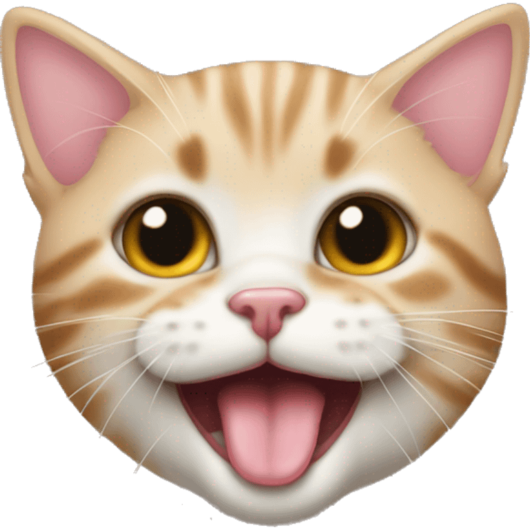 Kitten face with tongue sticking out emoji